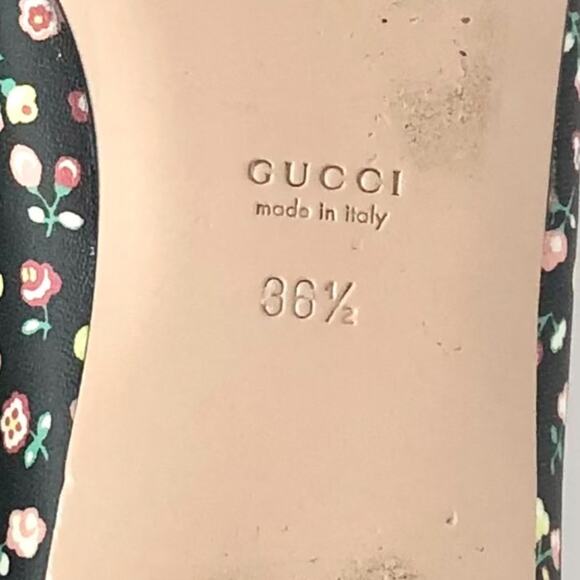 Gucci x Liberty Floral Horsebit Maryjane Pointed Toe Ballet Flats 36.5 - Picture 7 of 8